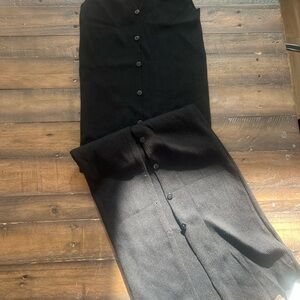 Black Button-Up Dress